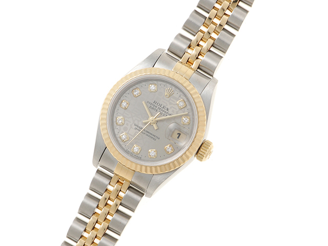 W番 ROLEX ロレックス デイトジャスト 69173G YG/SS ホリコン