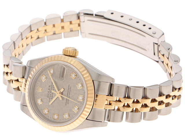 W番 ROLEX ロレックス デイトジャスト 69173G YG/SS ホリコン