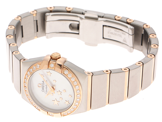OMEGA オメガ レディース クオーツ コンステレーション ブラッシュ  