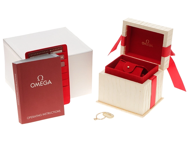 OMEGA オメガ レディース クオーツ コンステレーション ブラッシュ スター 123.25.24.60.05.002 ホワイトシェル文字盤 RG/SS【472】HK