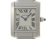 Cartier　カルティエ　タンクフランセーズSM　W51008Q3　ステンレススチール　クォーツ　レデイーズ　腕時計　C