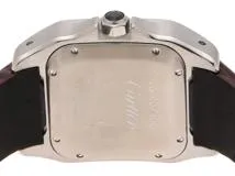 Cartier  カルティエ　サントス 100MM　W20107X7　SS/カワ　シルバー　メンズ　自動巻き2148103866098【432】