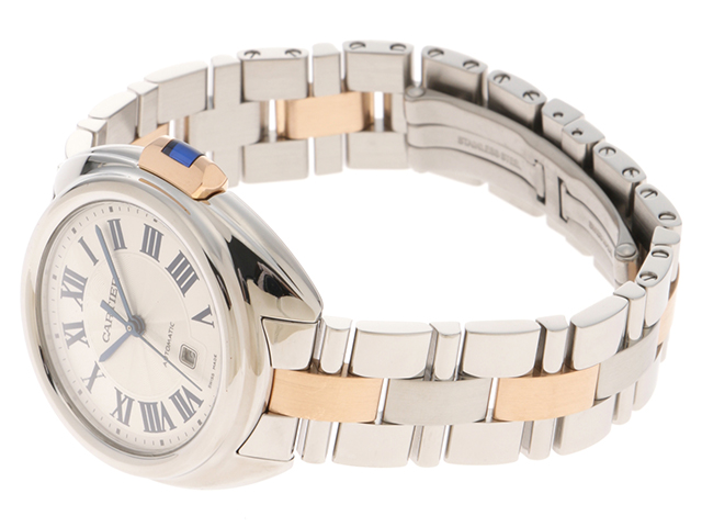 Cartier 自動巻き レディース 時計 Cartier カルティエ クレ ドゥカルティエ W2CL0004 SS/PG 自動