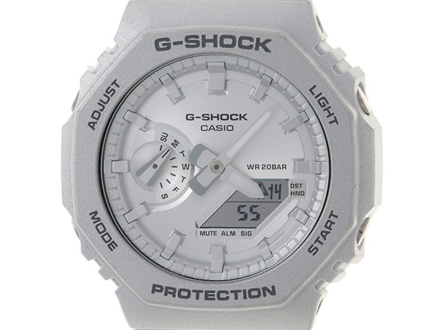 CASIO カシオ G-SHOCK シルバー文字盤 GA-2100FF-8AJF カーボン