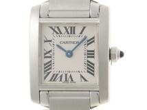 Cartier　カルティエ　タンクフランセーズSM　 W51008Q3　ステンレススチール　クォーツ　レディース　腕時計　C
