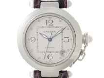 Cartier　カルティエ　時計　パシャC 2002年クリスマス限定モデル　W3106199　ホワイト　自動巻き　ステンレス/革　SS/革　2148103867378【207】