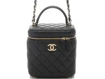 ★差が付くデザイン★【CHANEL】パールチェーン バニティー CHANEL シャネル 縦型スモールバニティ チェーンショダーバッグ