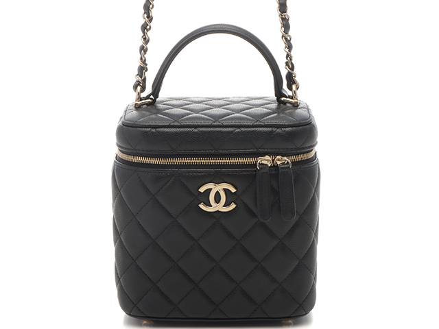 アジャスターお洒落な♪【CHANEL】25S バニティバッグ ココクラッシュ柄ロゴとハンドル◇25S【CHANEL】バニティバッグ