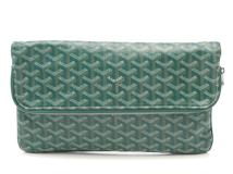 GOYARD ゴヤール クラッチバッグ サン・マリーMM コーティングキャンバス/レザー グリーン STMARIMMLTY09CL09P【472】YY