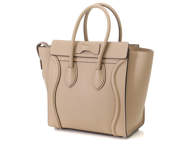CELINE ラゲージ　ベージュ レザートートバッグ CELINE ラゲージ ベージュ レザートートバッグ - メルカリ