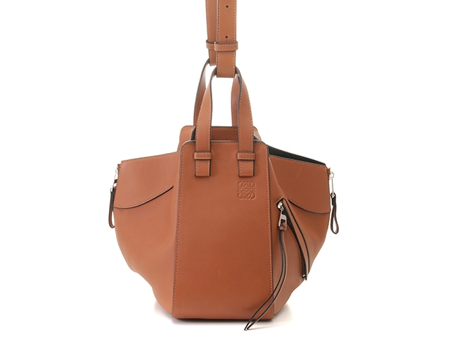 LOEWE ロエベ ハンモック スモール ブラウン レザー ショルダー