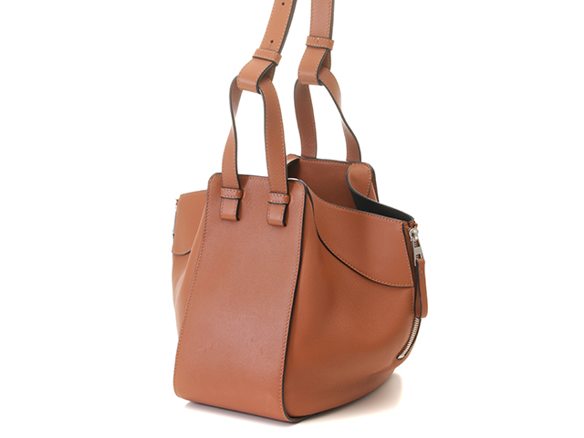 LOEWE ロエベ ハンモック スモール ブラウン レザー ショルダー