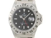 U番1998年並行品　ROLEX ロレックス　エクスプローラーⅡ　16570　ブラック文字盤　ステンレススチール　自動巻き　メンズ　【437】HK