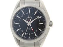 OMEGA　オメガ　メンズ腕時計　シーマスター　アクアテラ　ＧＭＴ　ブラック文字盤【431】2148103869228