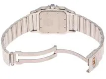 Cartier　カルティエ　時計　サントス ガルベLM　W20011C4　前期モデル　アイボリー文字盤　イエローゴールド/ステンレススチール　クォーツ　メンズ