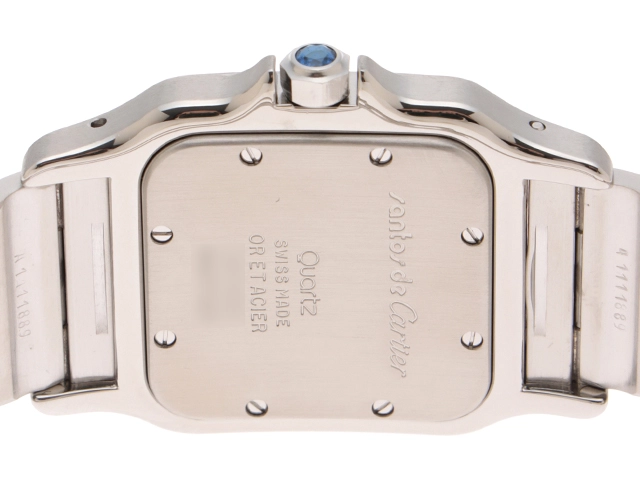 Cartier　カルティエ　時計　サントス ガルベLM　W20011C4　前期モデル　アイボリー文字盤　イエローゴールド/ステンレススチール　クォーツ　メンズ