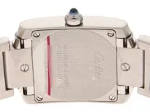 Cartier　カルティエ　タンクフランセーズSM　W51008Q3　SS　ホワイト文字盤　女性用クオーツ時計【473】