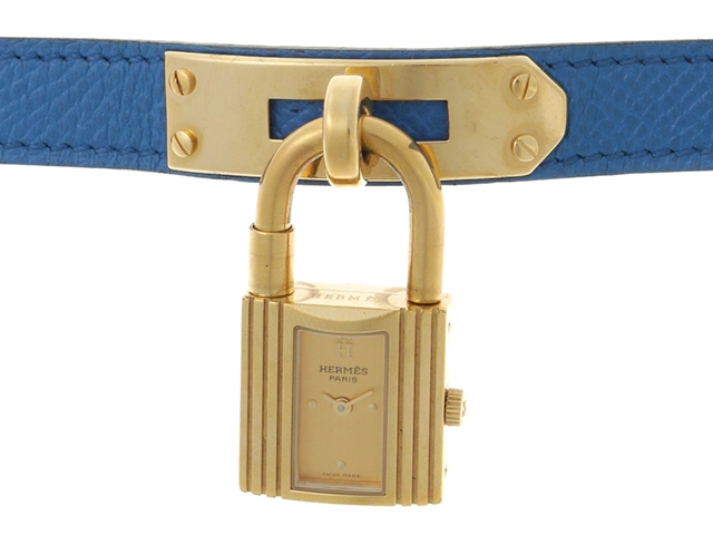 HERMES エルメス ケリーウォッチ ゴールド文字盤 クォーツ