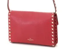 国内発送【VALENTINO】ロックスタッズショルダーバッグ 赤 valentino garavani - ヴァレンティノ スパイク ロックスタッズ
