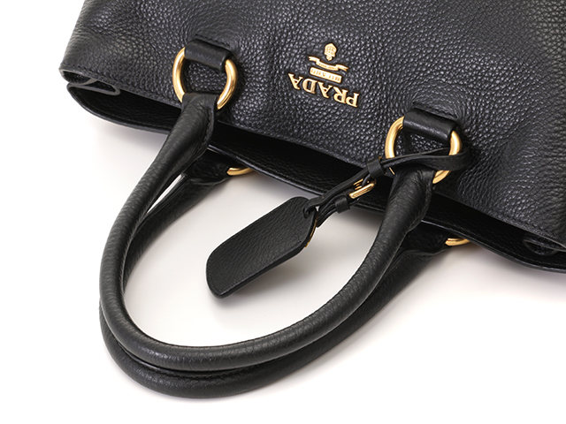 PRADA プラダ 2WAYバッグ ブラック レザー【431】2148103870071