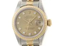 ロレックスデイドジャスト69173 ギャランティ ROLEX ロレックス 69173G デイトジャスト 10Pダイヤモンド