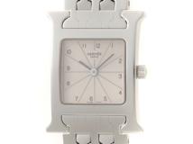 HERMES エルメス 腕時計 Ｈウォッチ HH1.210 ステンレススチール シルバー文字盤 クオーツ【472】MN