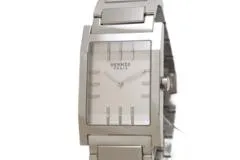 エルメス タンデム TA1.710 クオーツ ブラック メンズ ブランド 稼働 HERMES エルメス タンデム メンズ クォーツ 腕時計 SS ブラック文字盤