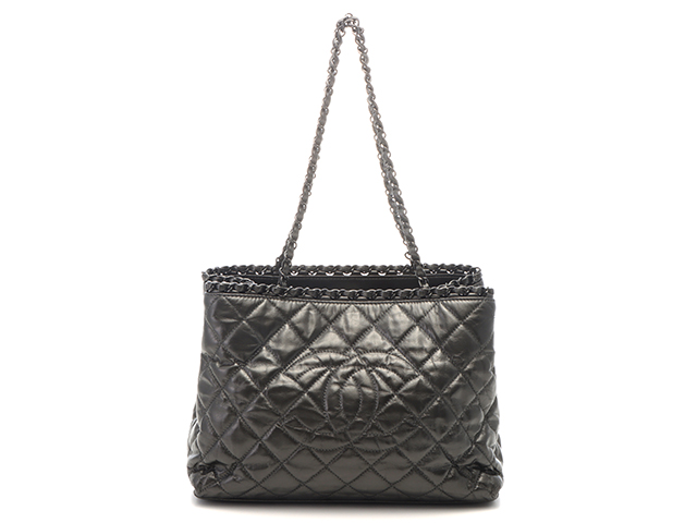シャネル マトラッセ カーフィア トートバッグ シャネル CHANEL マトラッセ 2wayトートバッグ 27番台 ブラック