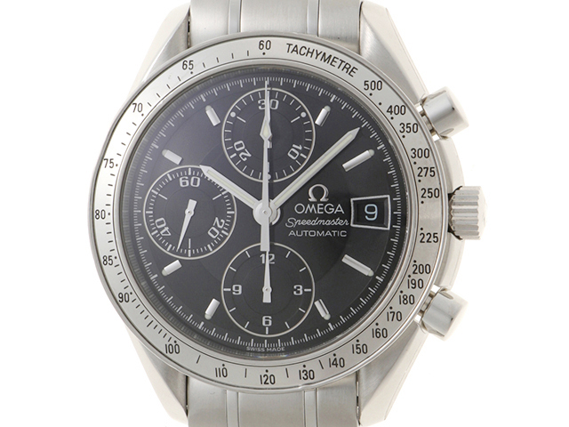 OMEGA オメガ スピードマスター 3513.50 自動巻き ブラック 1998年オメガ 3513.50 スピードマスター デイト オートマチック