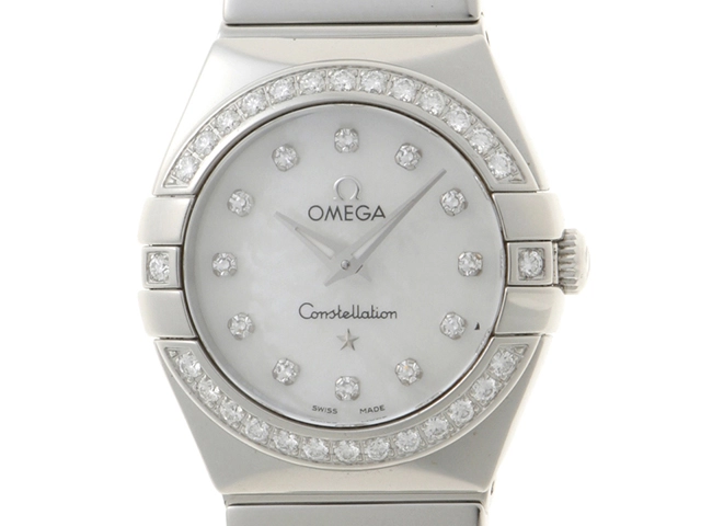 OMEGA オメガ コンステレーション ダイヤベゼル シェル文字盤 123.153  