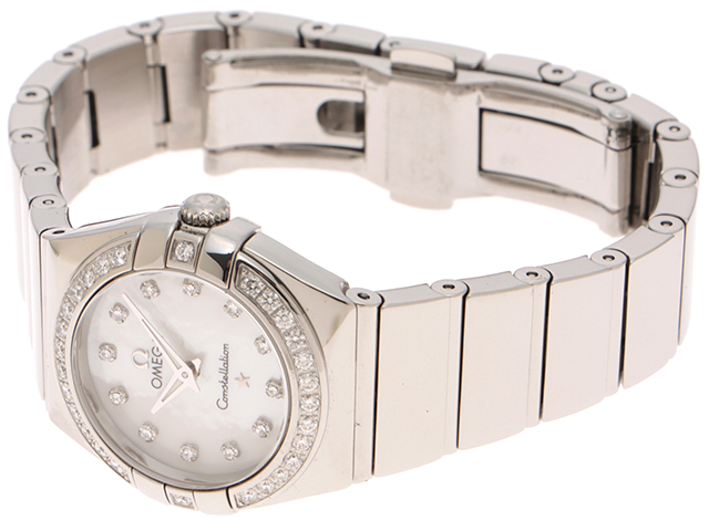 OMEGA オメガ コンステレーション ダイヤベゼル シェル文字盤 123.153  