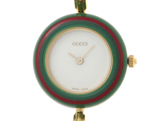 GUCCI クォーツ時計 カラーベゼル付き GUCCI チェンジベゼルウォッチ 12カラー／シルバー｜VINTAGE QOO