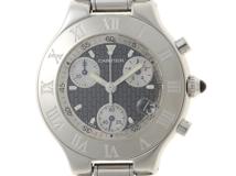 Cartier　カルティエ　腕時計　クロノスカフ　W10125U2　ブラック文字盤【431】2148103871481
