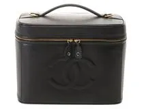 CHANEL シャネル ココマーク 2way横型バニティ ブラック