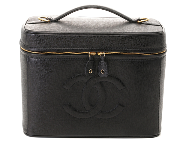 CHANEL シャネル ココマーク 2way横型バニティ ブラック