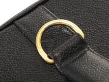 CHANEL シャネル ココマーク 2way横型バニティ ブラック/ゴールド金具 キャビア【431】Y