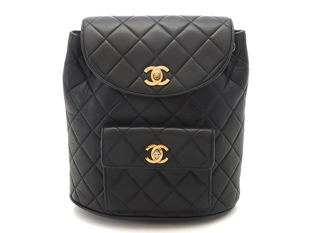 CHANEL シャネル マトラッセ デュマ チェーンバックパック ブラック