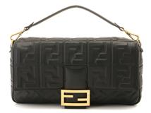 FENDI フェンディ ハンドバッグ 茶x黒(総柄) - 4503125L0002 FENDI フェンディ ハンドバッグ 茶x黒(総柄) - 4503125L0002