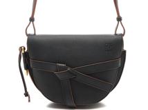 LOEWE  ロエベ　ゲートバッグ　スモール　ブラック　レザー　【471】N