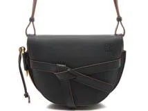 LOEWE ブラック ブラウン ロエベ LOEWE ショルダーバッグ ガゼット ブラウン レディース