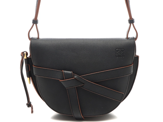 LOEWE ロエベ ゲートバッグ スモール ブラック レザー 【471】N