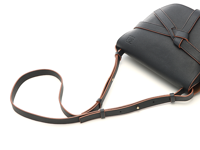LOEWE ゲートバック LOEWE ロエベ ゲートバッグ スモール ブラック レザー 【471】N