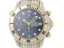 OMEGA　オメガ　シーマスター　2297.80.00　チタン/イエローゴールド　TI/YG　ブルー　メンズ　自動巻き【432】2148103872600