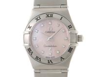 OMEGA　オメガ　コンスレレーション　ミニ　1562.65　SS　ピンクシェル文字盤　レディース腕時計　クォーツ　12PD【431】