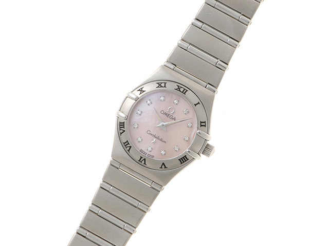 OMEGA オメガ コンスレレーション ミニ 1562.65 SS ピンクシェル文字盤  
