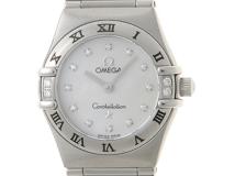 OMEGA オメガ コンステレーション ミニ 1567.76 SS ステンレススチール ベゼル4Pダイヤ シェル12Pダイヤ文字盤 クォーツ 【460】2148103872662