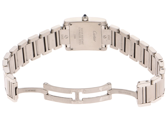 CARTIER カルティエ タンクフランセーズSM クォーツ レディース SS ホワイト W51008Q3 【432】 【2148103872761】