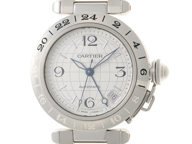 カルティエ パシャC ユニセックス Cartier Cartier カルティエ 時計 パシャC メリディアンGMT シルバー