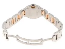 Cartier カルティエ 腕時計 2012年並行品 バロンブルー 28ｍｍ W6920034 K18ピンクゴールド/スティール ピンクシェル文字盤 クォーツ【472】SJ