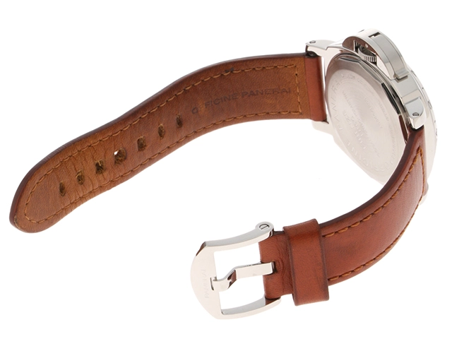 PANERAI パネライ 腕時計 1999年並行品 ルミノールGMT PAM00023 ステンレススティール/革 ブラック文字盤 自動巻き【472】SJ